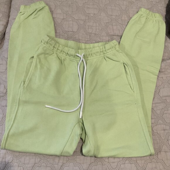 Cotton Citizen Set 0913 Green Sweatpants XS Hoodie S Women’s Elastic Waist USA - Picture 2 of 16